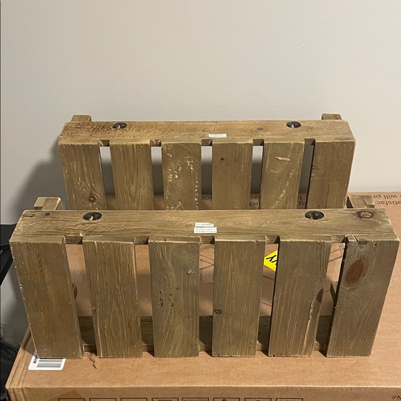 Vintage Wooden Crates with F.W.P. Harrison Print - Picture 3 of 3